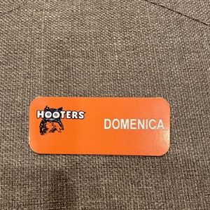 Hooters Name Tag Halloween